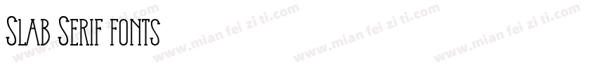 Slab Serif fonts字体转换